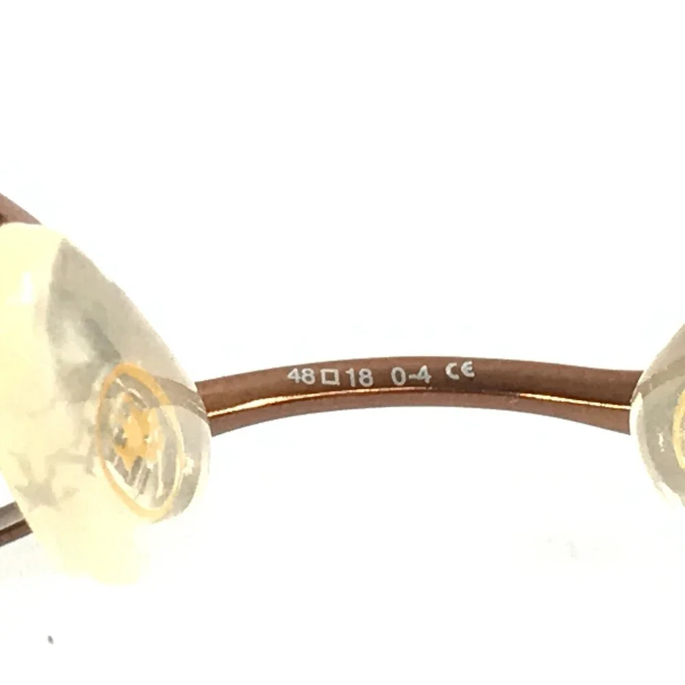 Vintage Ralph Lauren Eyeglasses Frames RL619 8ZF Shiny Brown Oval 48-18-135